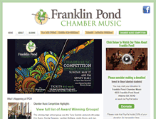 Tablet Screenshot of franklinpond.org